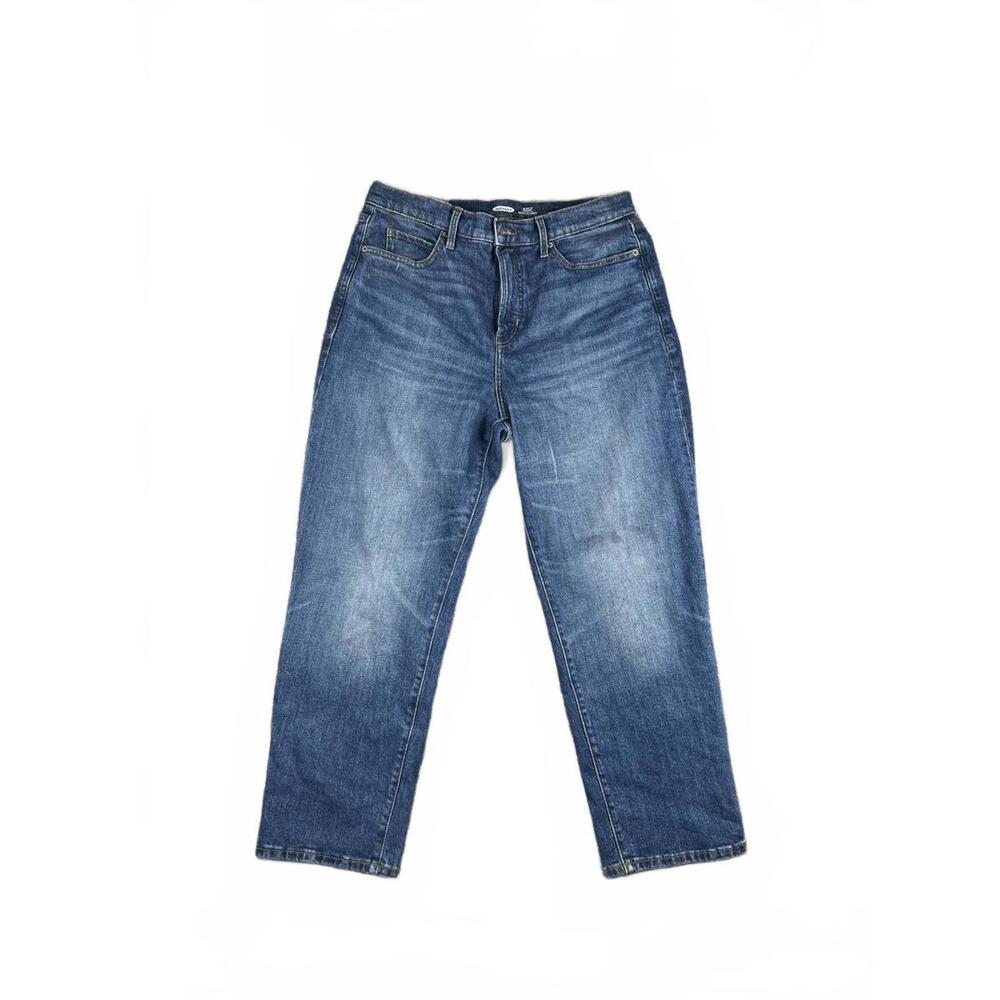 Old‎ Navy Women's Size 12 Large Blue Jeans Sky High Straight